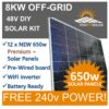 PREMIUM PLUS 8KW Off-Grid DIY Solar Kit 48v (without Batteries)